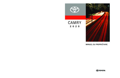 Couverture Notice Toyota Camry