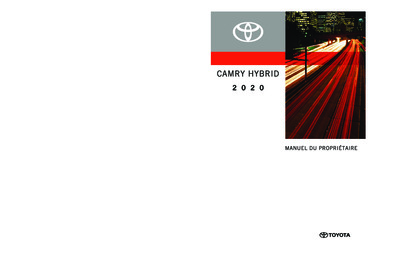 Couverture Notice Toyota Camry