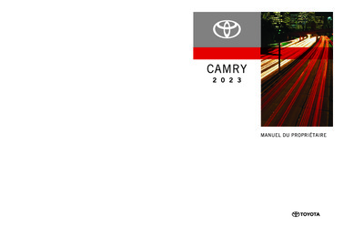 Couverture Notice Toyota Camry