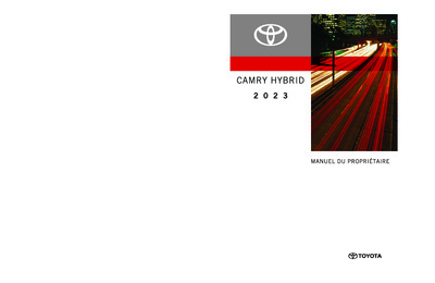 Couverture Notice Toyota Camry