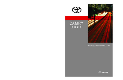 Couverture Notice Toyota Camry