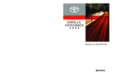 Couverture Notice Toyota Corolla