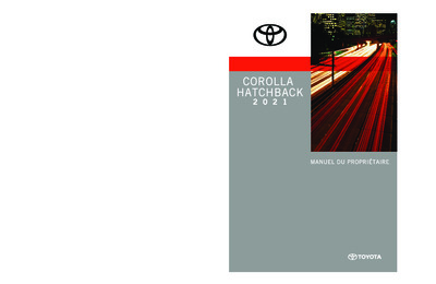 Couverture Notice Toyota Corolla