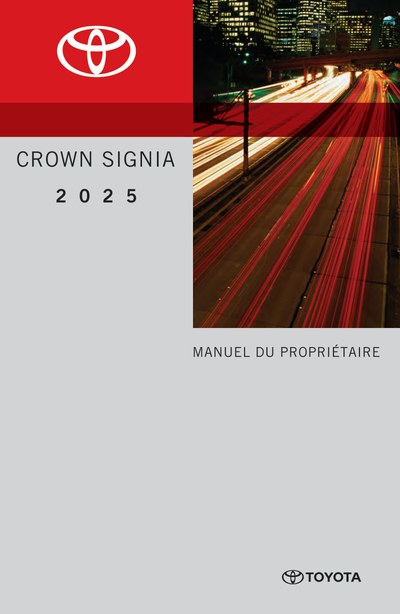 Couverture Notice Toyota Crown Signia