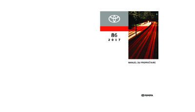 Couverture Notice Toyota GT86