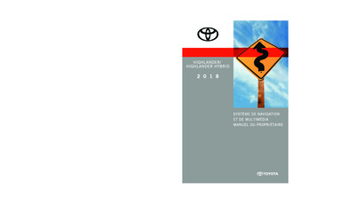 Couverture Notice Toyota Highlander