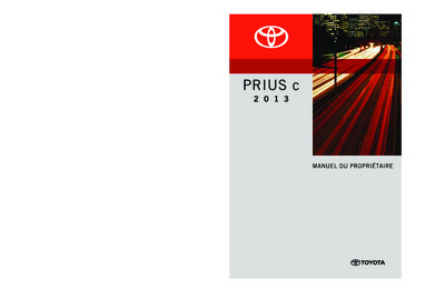 Couverture Notice Toyota Prius +