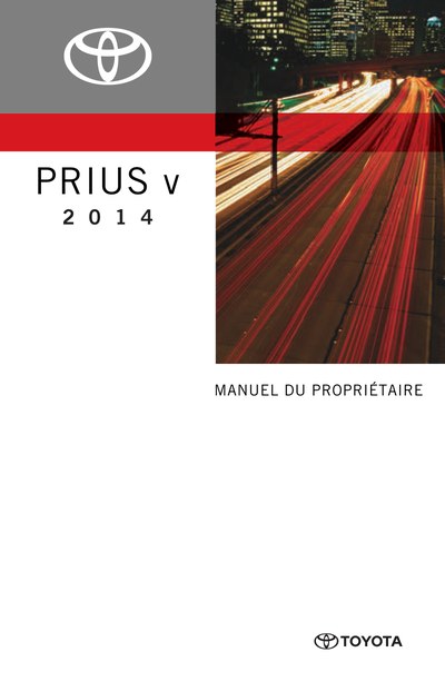 Couverture Notice Toyota Prius +