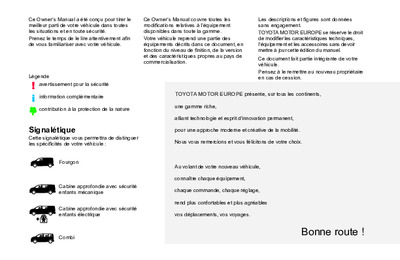 Couverture Notice Toyota Proace