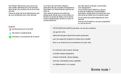 Couverture Notice Toyota Proace