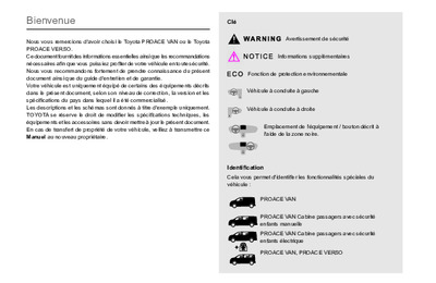 Couverture Notice Toyota Proace