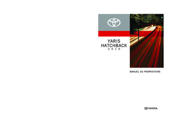 Couverture Notice Toyota Yaris