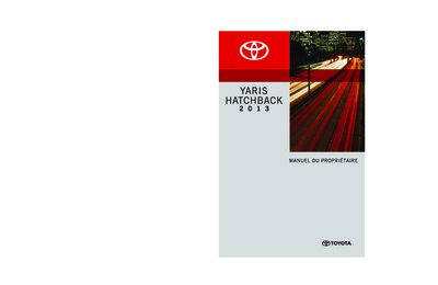 Couverture Notice Toyota Yaris