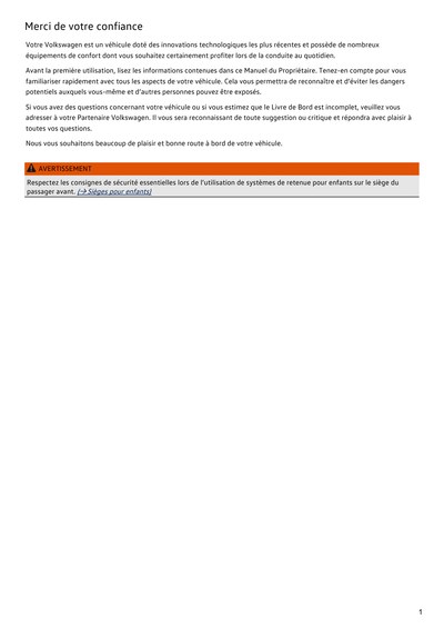 Couverture Notice Volkswagen Arteon