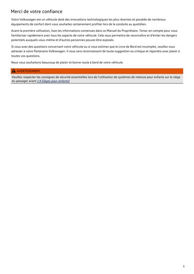 Couverture Notice Volkswagen Golf