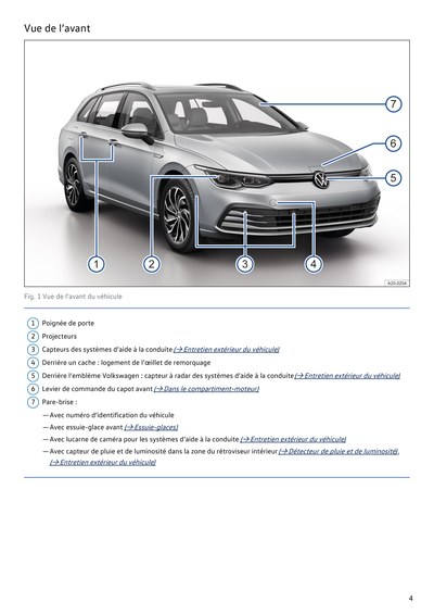 Couverture Notice Volkswagen Golf