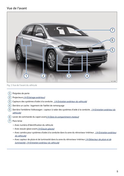 Couverture Notice Volkswagen Polo