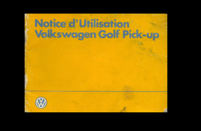 Couverture Notice Volkswagen Golf