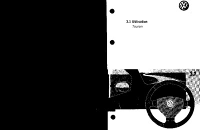 Couverture Notice Volkswagen Touran