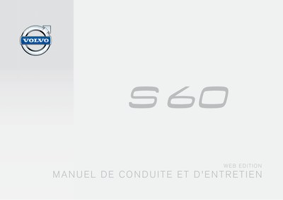 Couverture Notice Volvo S60