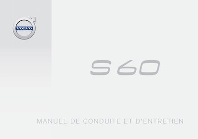 Couverture Notice Volvo S60