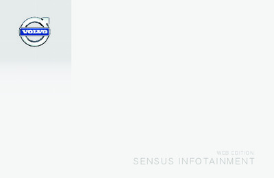 Couverture Notice Volvo Sensus (système multimédia)