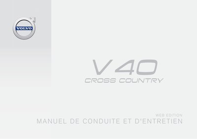 Couverture Notice Volvo V40