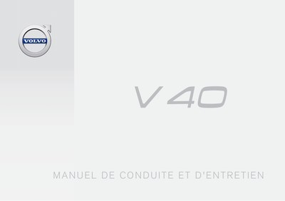 Couverture Notice Volvo V40