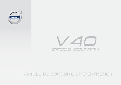 Couverture Notice Volvo V40