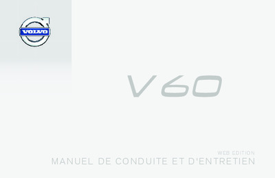 Couverture Notice Volvo V60
