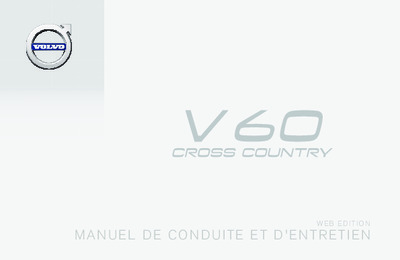Couverture Notice Volvo V60
