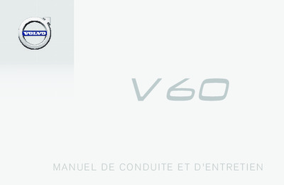 Couverture Notice Volvo V60