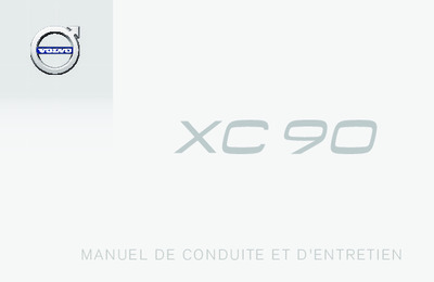 Couverture Notice Volvo XC90