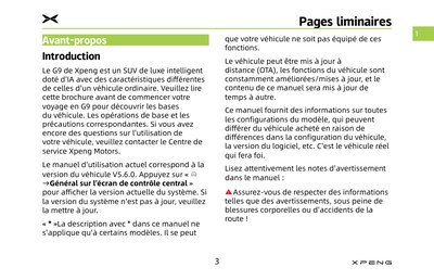 Couverture Notice Xpeng G9